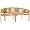 vidaXL kaarjas aiapink 180 cm, tiikpuu