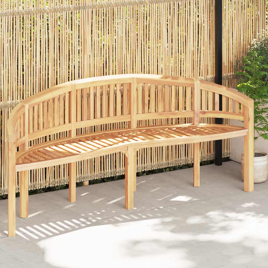 vidaXL Bananenbank 200 cm Massivholz Teak