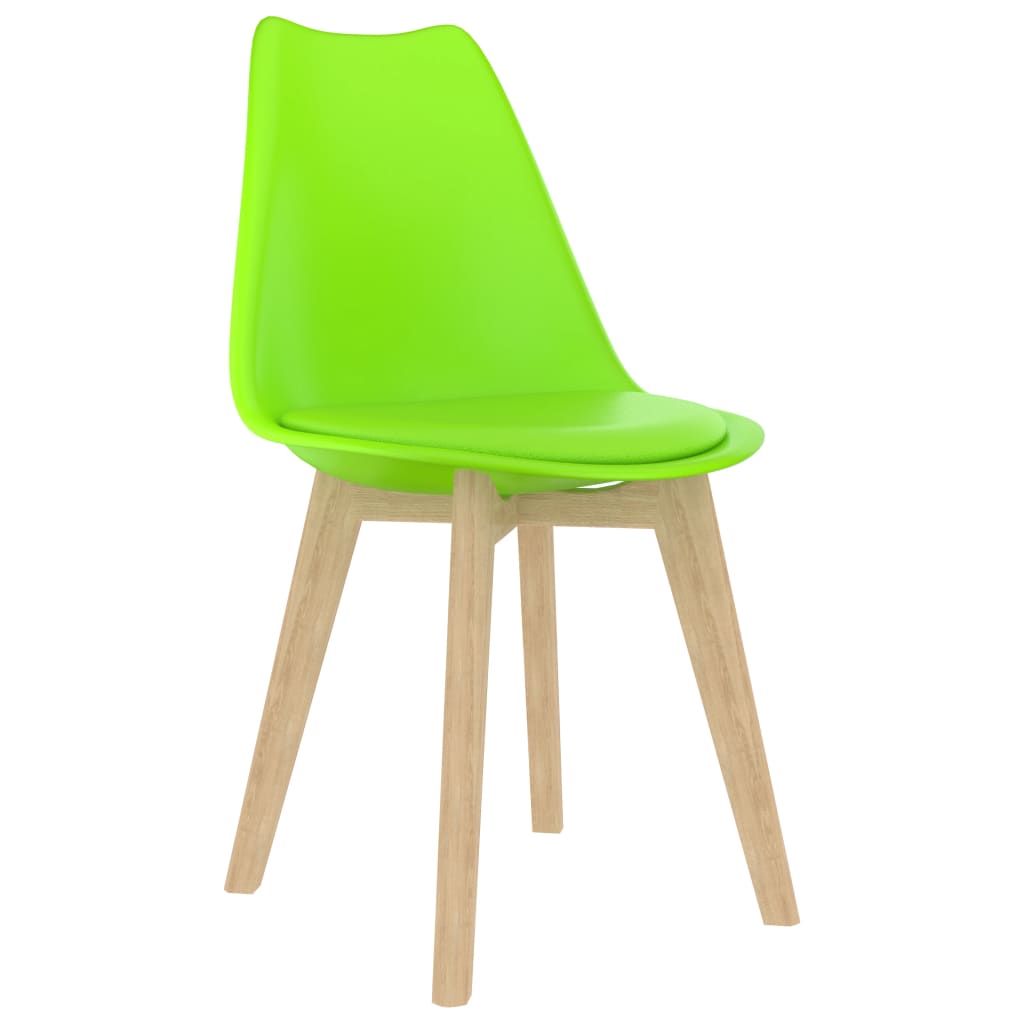 vidaXL Blagovaonske stolice od plastike 6 kom zelene