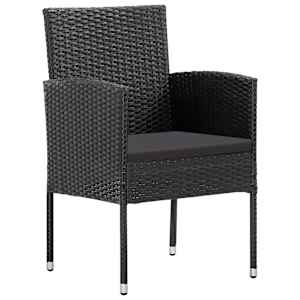 vidaXL havestole 2 stk. polyrattan sort