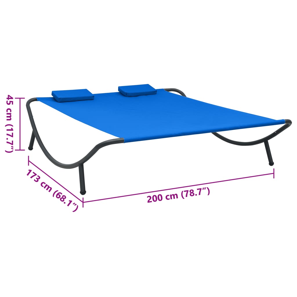 Outdoor Lounging Bed with Washable Covers in Different Colors vidaXL - Picture 24 of 56