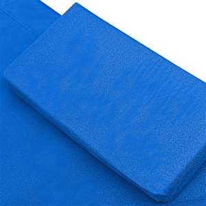 Zahradní lehátko textil modré - obrázek 5