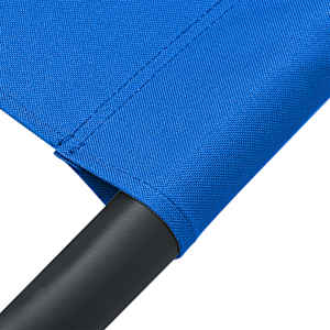 Zahradní lehátko textil modré - obrázek 6