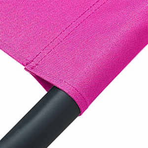 Zahradní lehátko textil růžové - obrázek 6