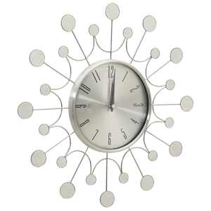325165 vidaXL Wall Clock Silver 40 cm Metal - obrázek 3