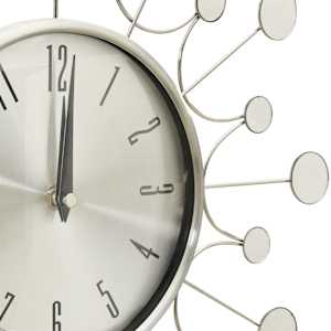 325165 vidaXL Wall Clock Silver 40 cm Metal - obrázek 4
