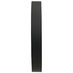 Svítící nástěnné hodiny černé 30 cm - obrázek 3
