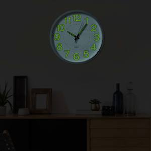 Svítící nástěnné hodiny bílé 30 cm - obrázek 4