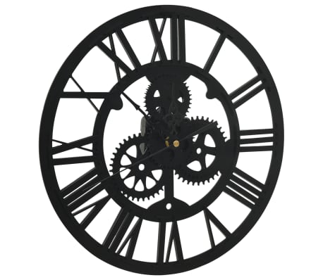 vidaXL Wall Clock Black 30 cm Acrylic