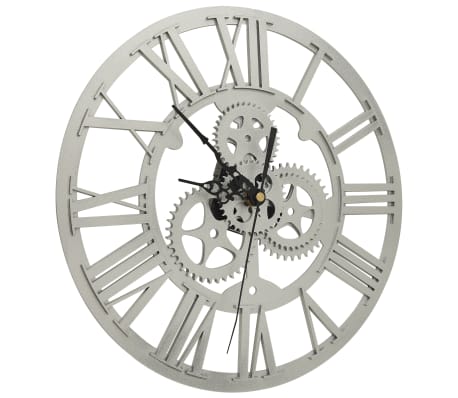 vidaXL Wall Clock Silver 30 cm Acrylic