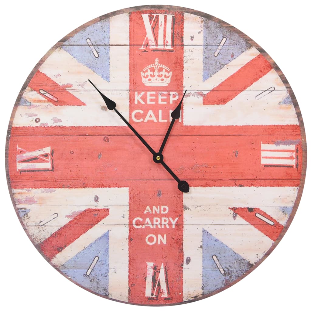 Vintage nástěnné hodiny UK design 60 cm