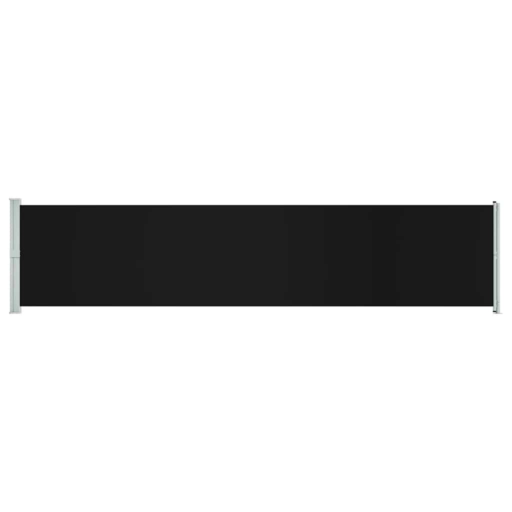 

vidaXL Patio Retractable Side Awning 55.1"x236.2" Black