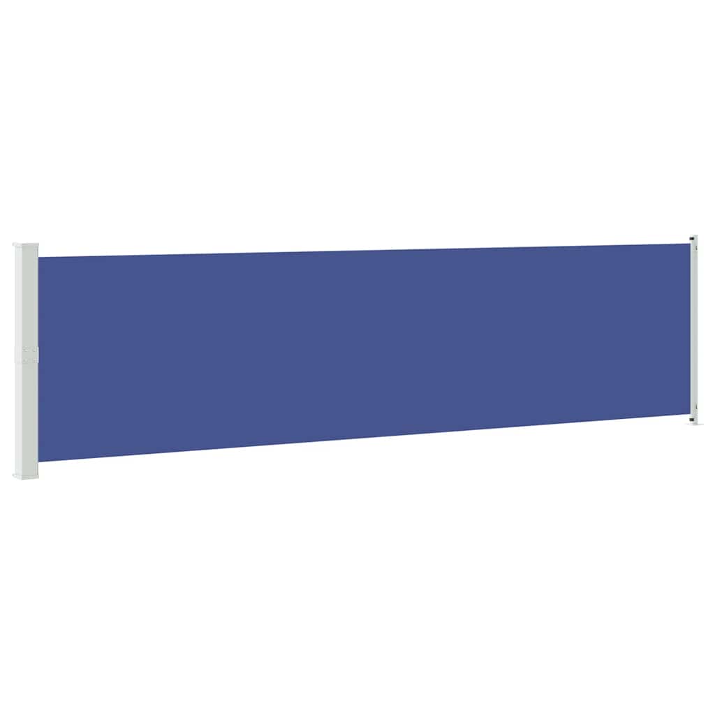 E-shop vidaXL Zaťahovacia bočná markíza na terasu 600x160 cm, modrá
