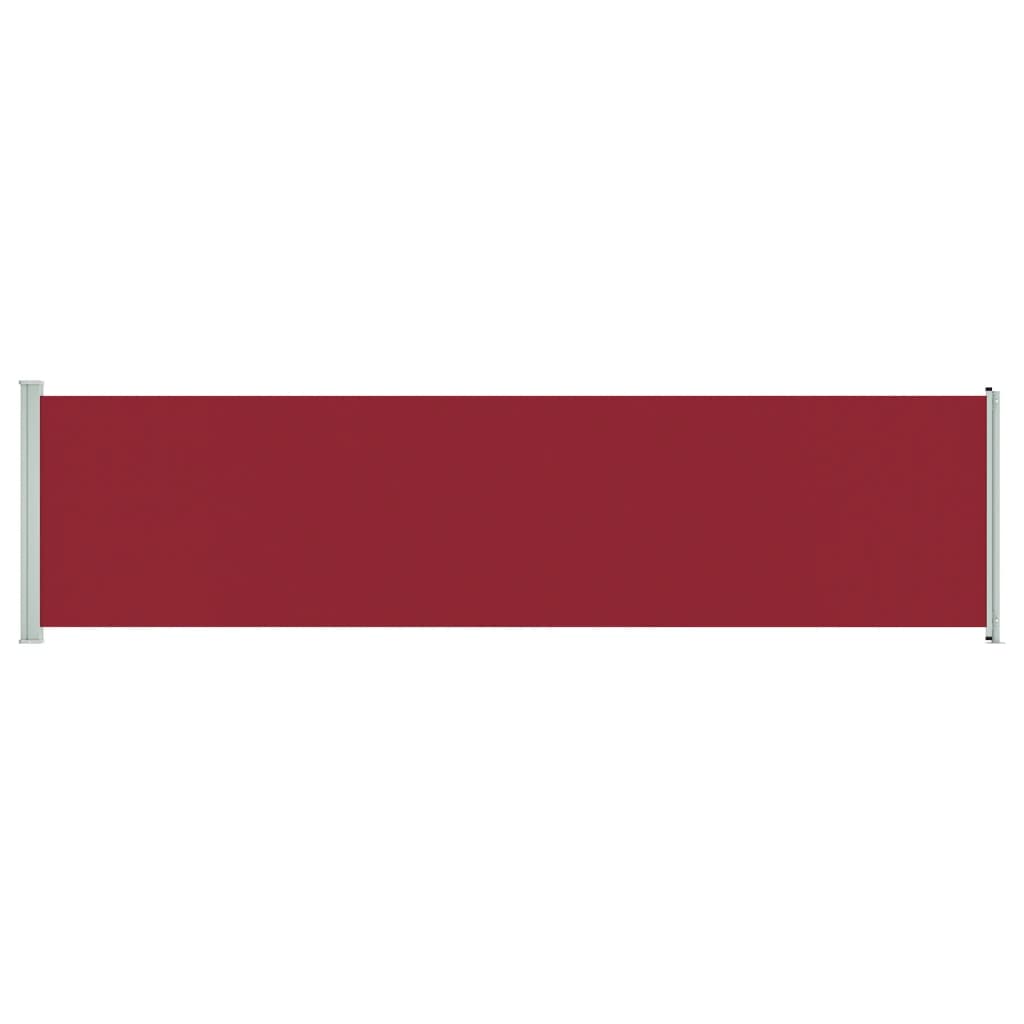 Zatahovací boční markýza / zástěna 600 x 160 cm červená