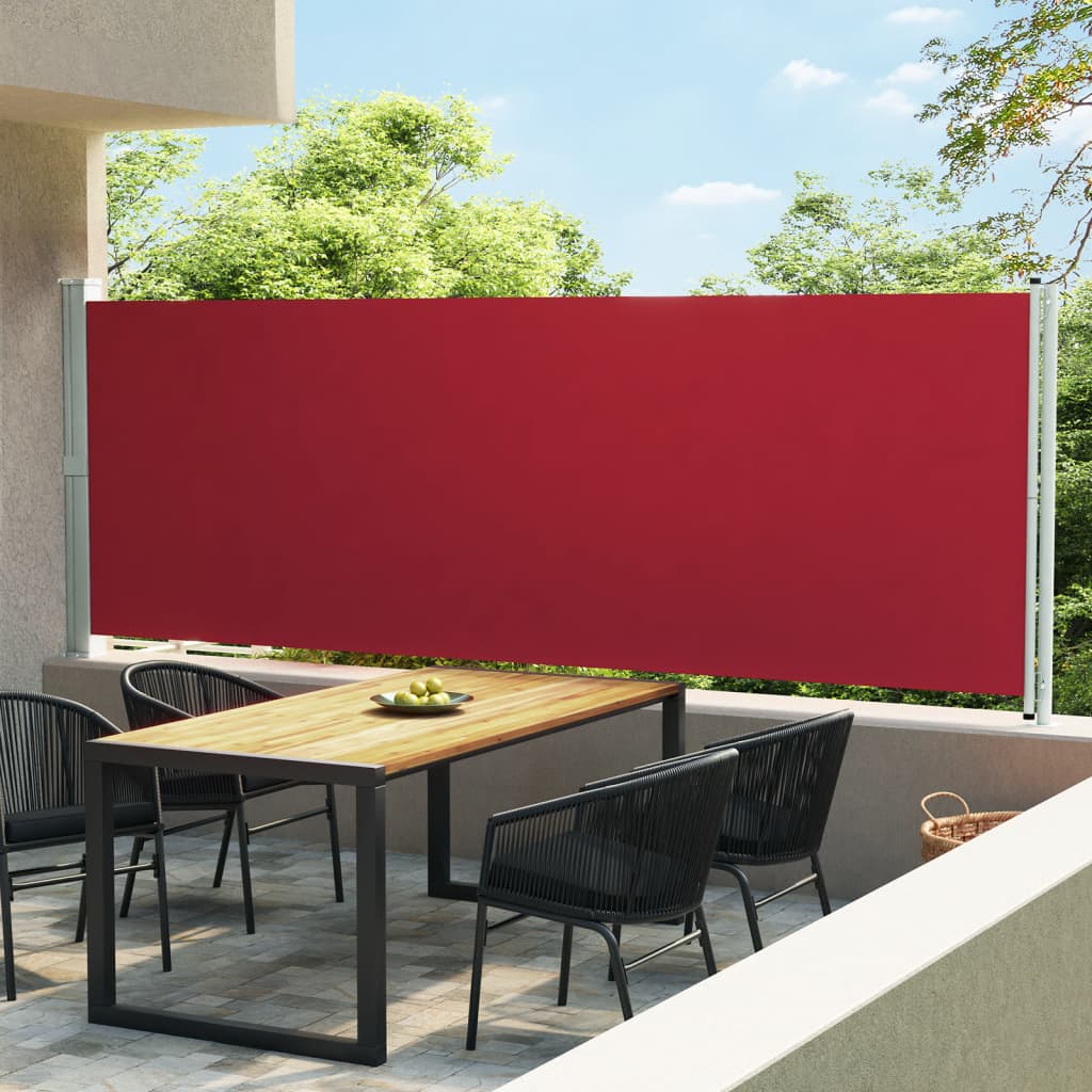 Ausziehbare Seitenmarkise 600×160 cm Rot