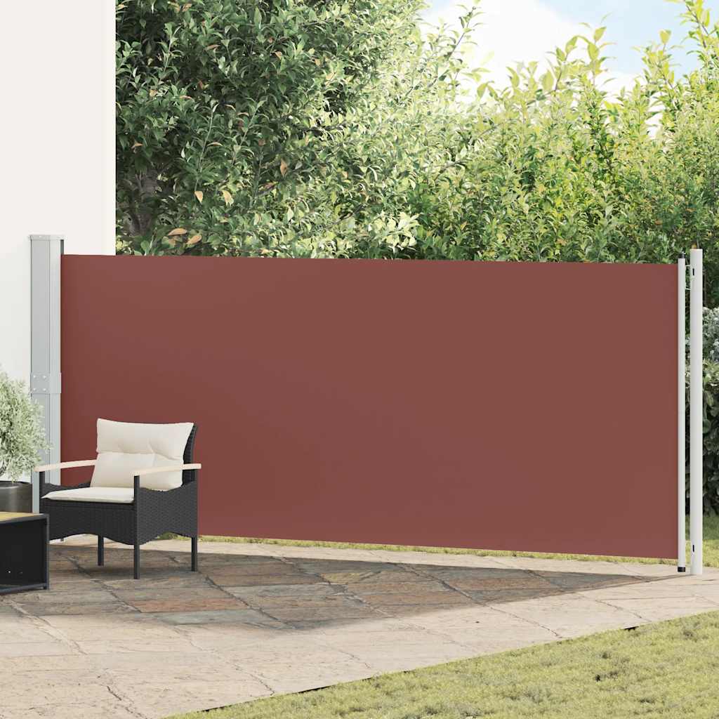 vidaXL Seitenmarkise Ausziehbar 600x160 cm Braun