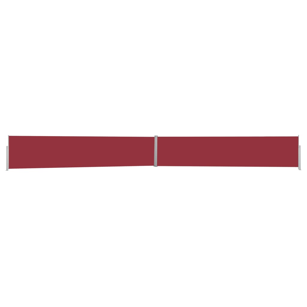 vidaXL Copertină laterală retractabilă de terasă, roșu, 140 x 1200 cm vidaXL