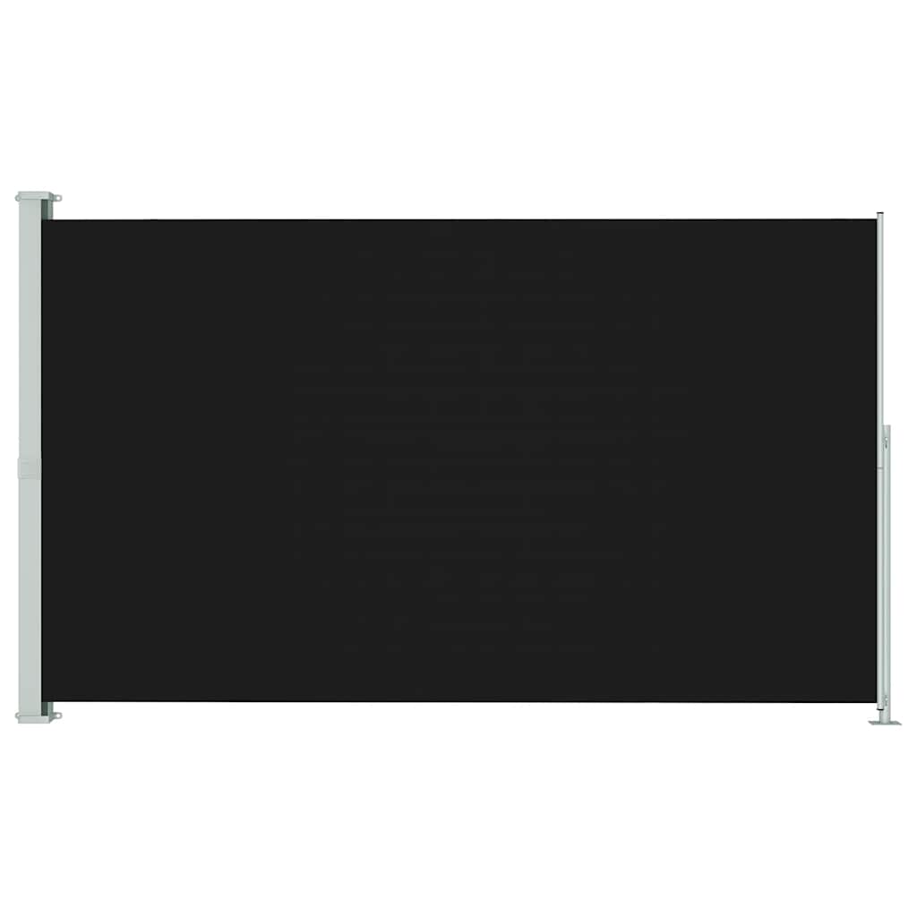 vidaXL Zatahovací boční markýza 180 x 314 cm černá