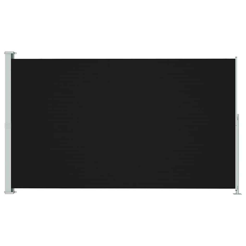 vidaXL Zatahovací boční markýza 180 x 314 cm černá