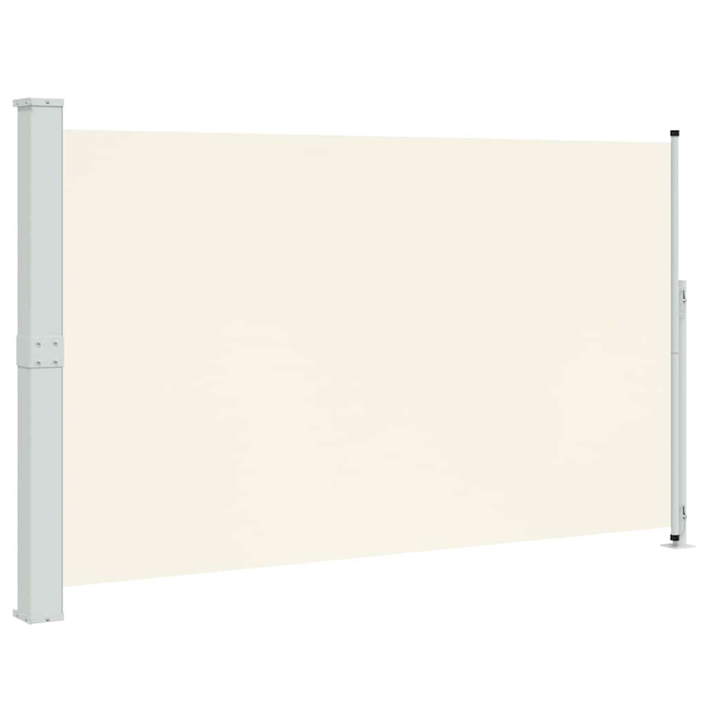 vidaXL Zatahovací boční markýza 180 x 300 cm krémová