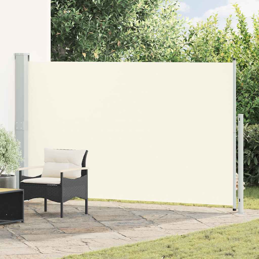 vidaXL Copertină laterală retractabilă de terasă, crem, 180x300 cm