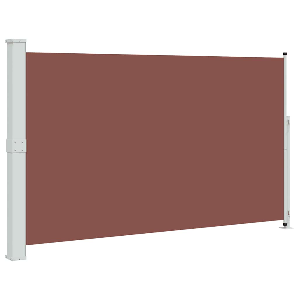 vidaXL Zatahovací boční markýza 180 x 314 cm hnědá