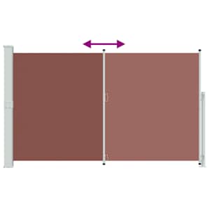 Zatahovací boční markýza 180 x 300 cm hnědá - obrázek 7