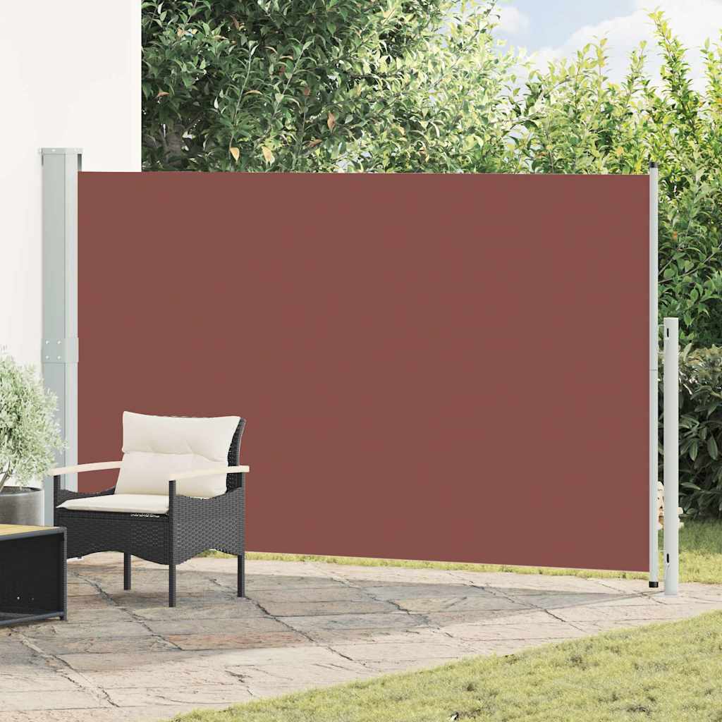 vidaXL Copertină laterală retractabilă de terasă, maro, 180x300 cm