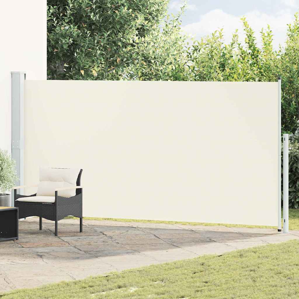 vidaXL Seitenmarkise Ausziehbar 180x500 cm Creme
