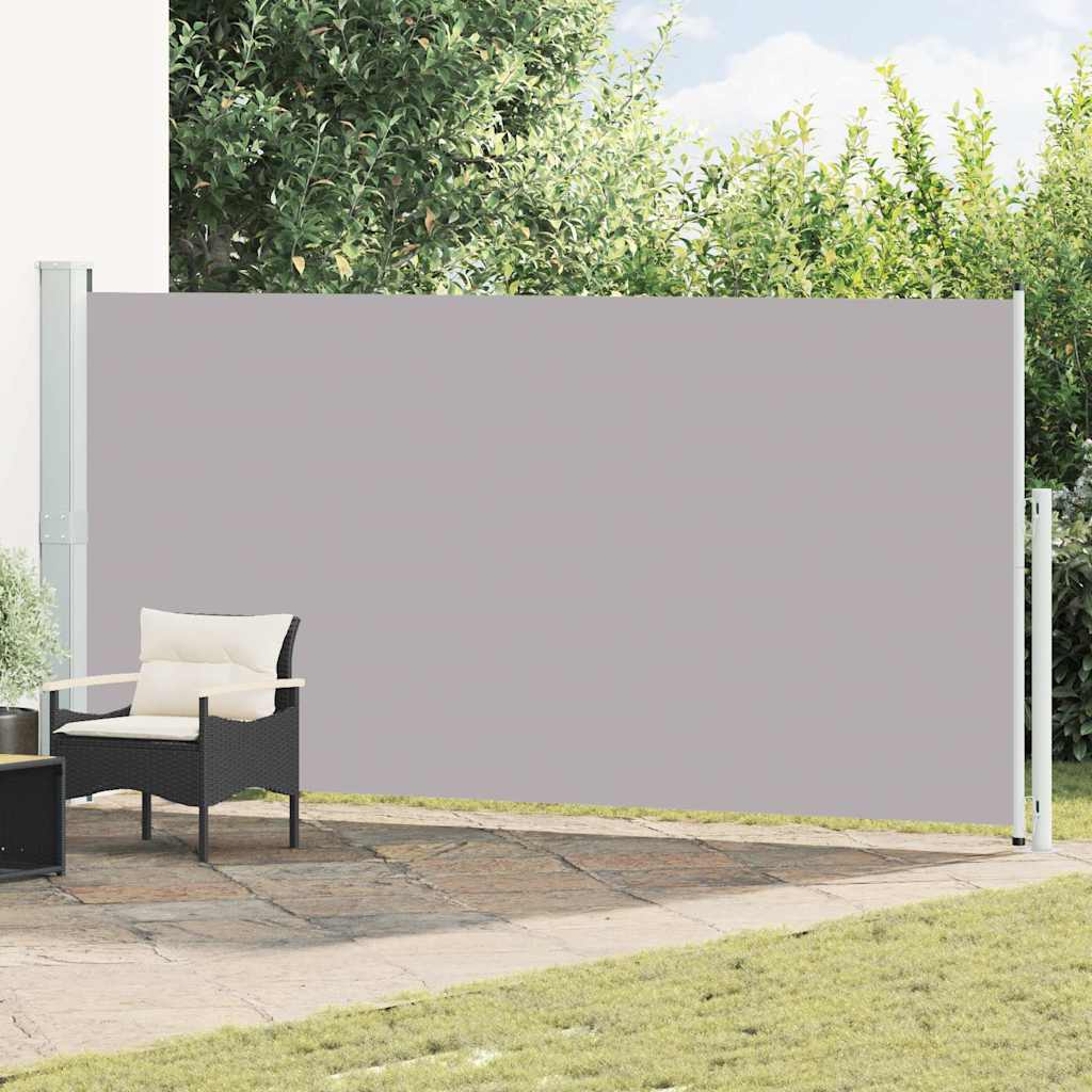 vidaXL Copertină laterală retractabilă de terasă, gri, 180x500 cm