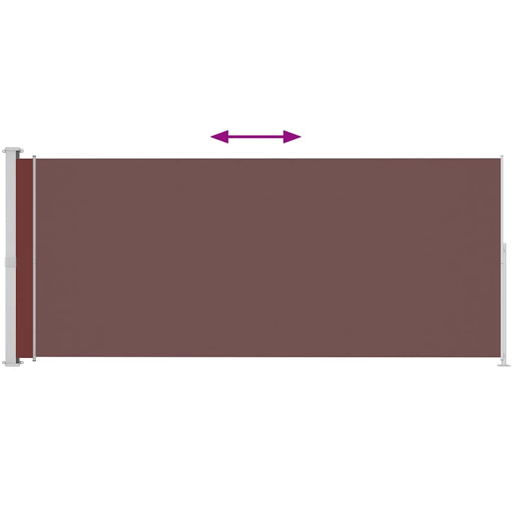 vidaXL Tuinscherm uittrekbaar 180x500 cm bruin afbeelding