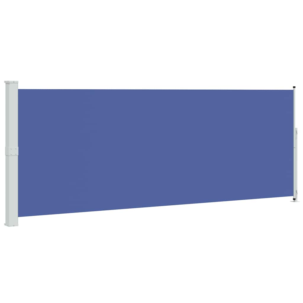 vidaXL Zatahovací boční markýza 180 x 500 cm modrá