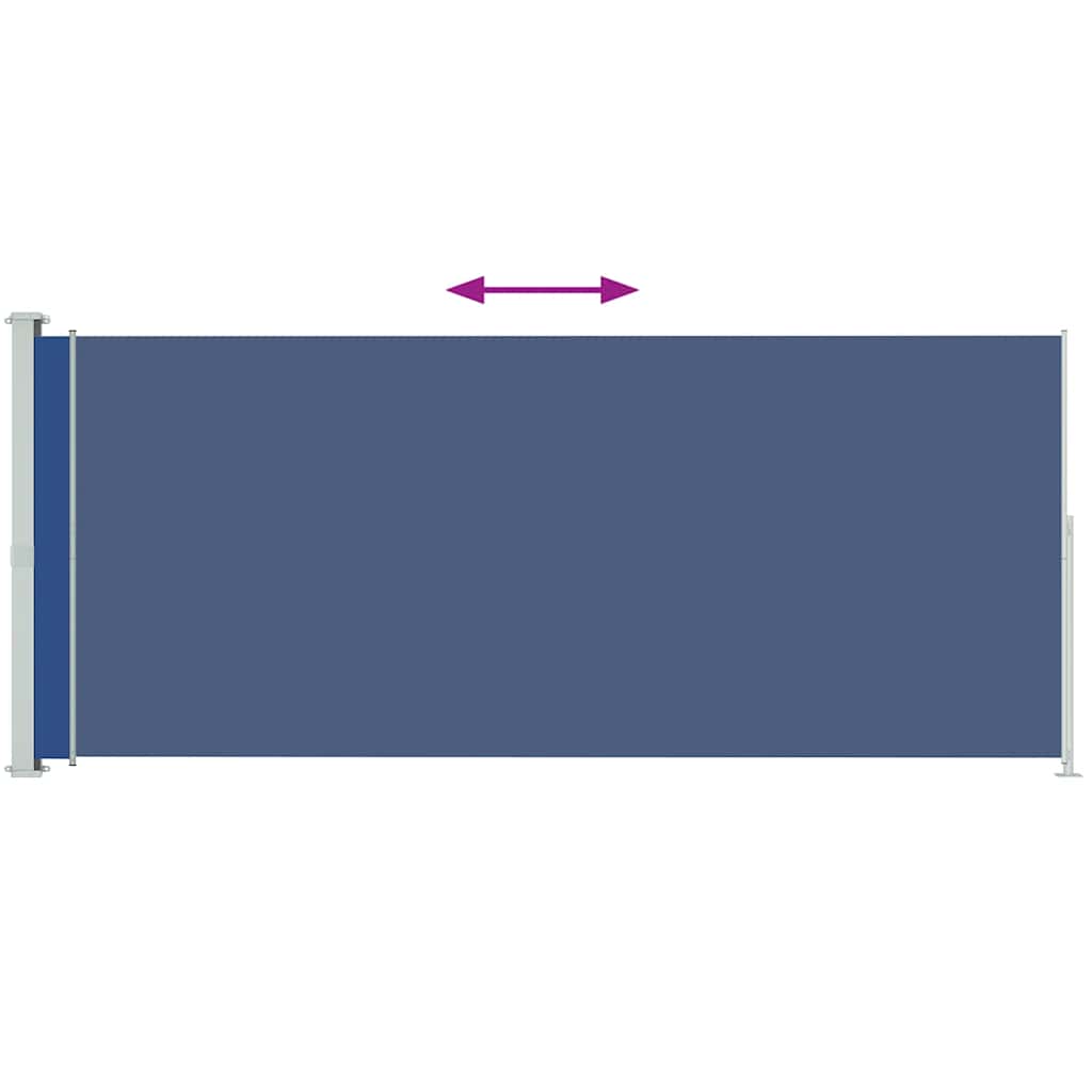 

vidaXL Tuinscherm uittrekbaar 180x500 cm blauw