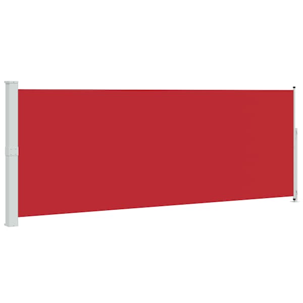 vidaXL lahtit&otilde;mmatav terrassi k&uuml;lgsein, 180 x 500 cm, punane