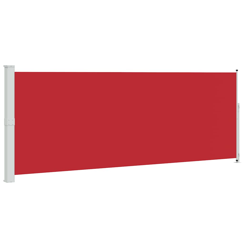 E-shop vidaXL Zaťahovacia bočná markíza na terasu 180x500 cm červená