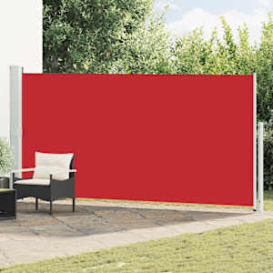 Zatahovací boční markýza 180 x 500 cm červená - obrázek 1