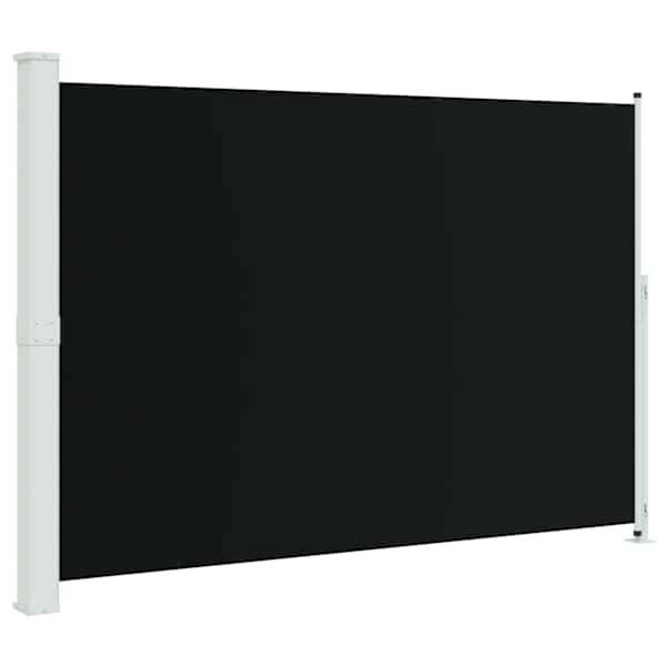 vidaXL lahtit&otilde;mmatav terrassi k&uuml;lgsein, 200 x 314 cm, must