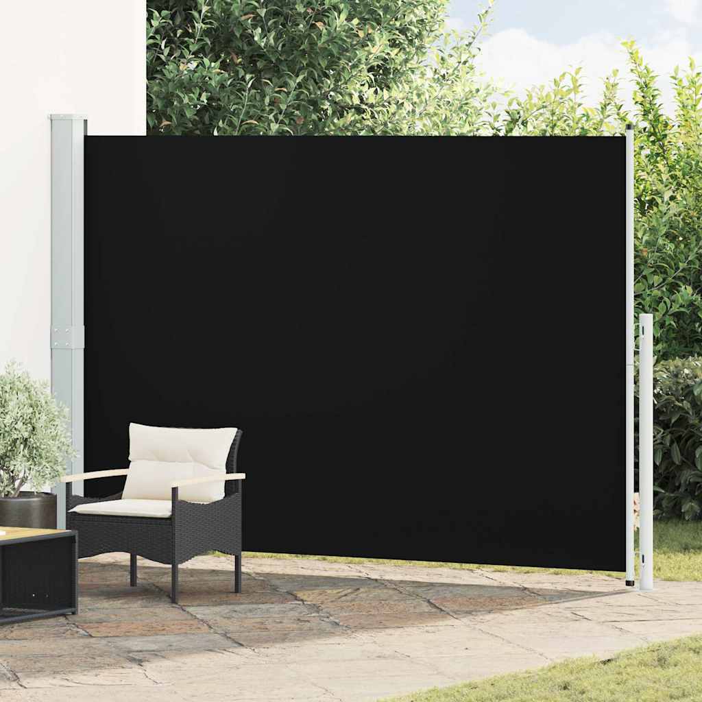 vidaXL Copertină laterală retractabilă de terasă, negru, 200 x 300 cm