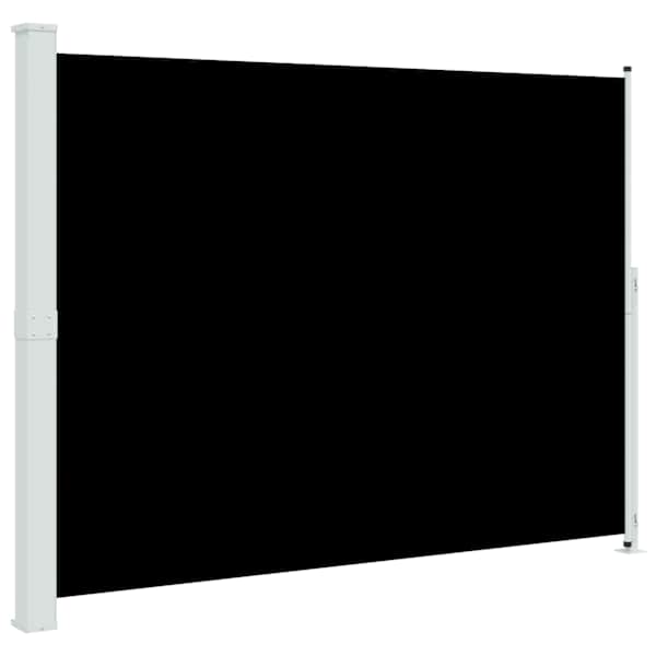 vidaXL lahtit&otilde;mmatav terrassi k&uuml;lgsein, 220 x 314 cm, must