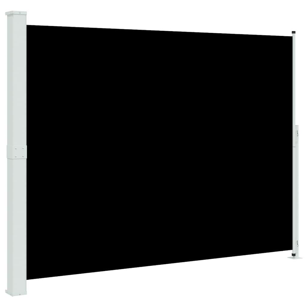 vidaXL Zatahovací boční markýza 220 x 314 cm černá