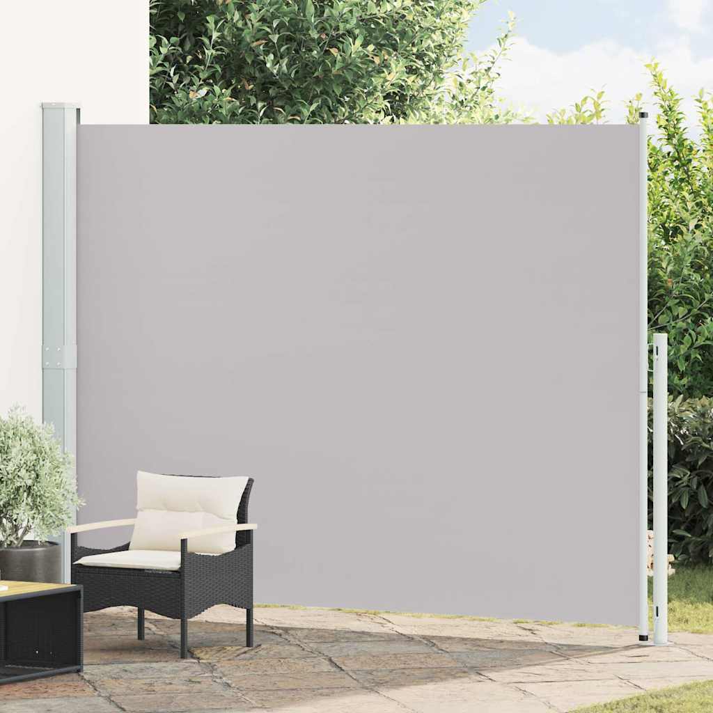 vidaXL Copertină laterală retractabilă de terasă, gri, 220x300 cm