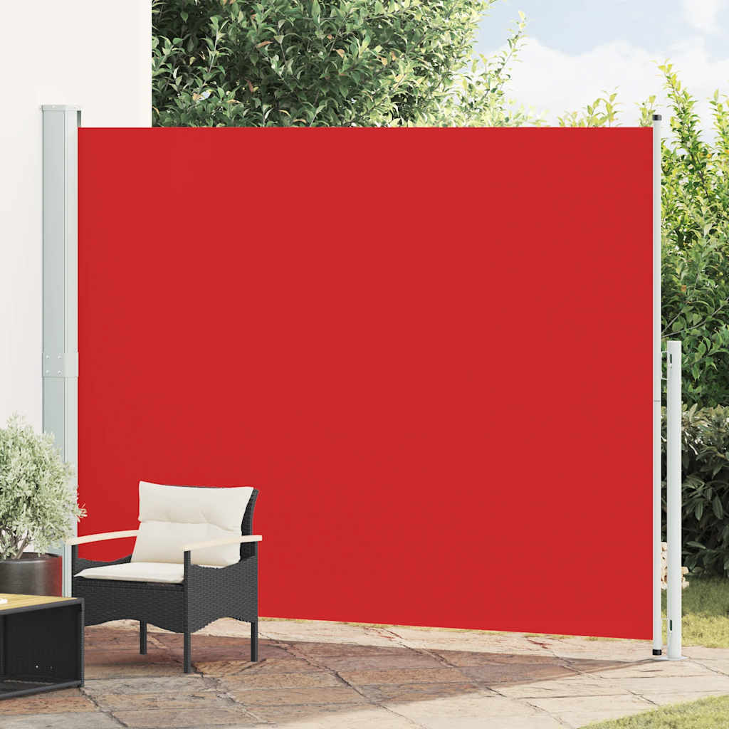 vidaXL Copertină laterală retractabilă terasă, roșu, 220x300 cm