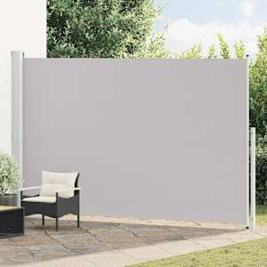 Zložljiva stranska tenda za teraso 220x500 cm siva