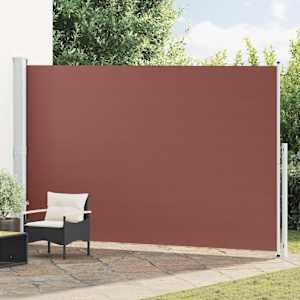 Zatahovací boční markýza 220 x 500 cm hnědá - obrázek 1