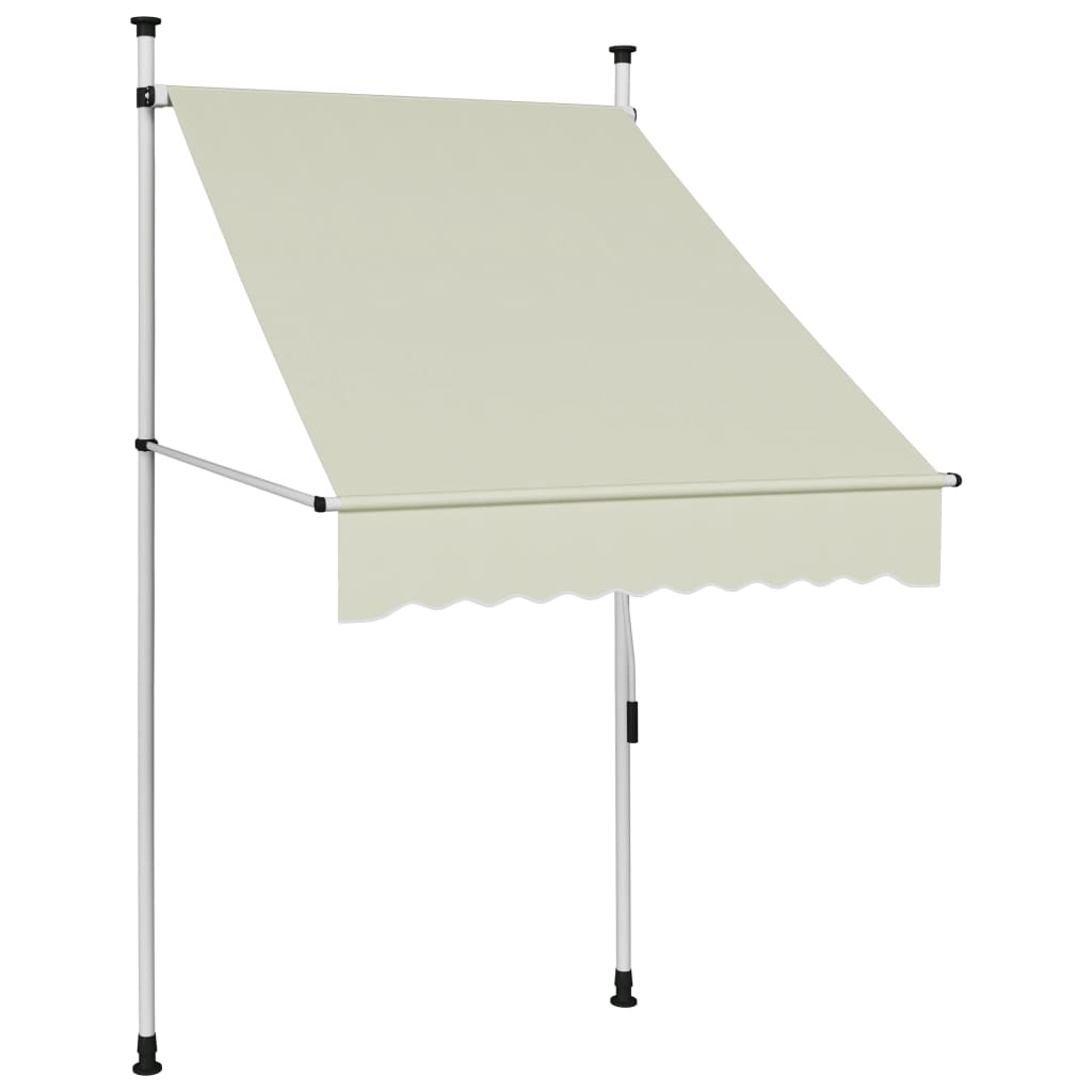 

vidaXL Manual Retractable Awning 39.4" Cream