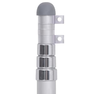 vidaXL Teleskop-Fahnenmast 4 m Aluminium