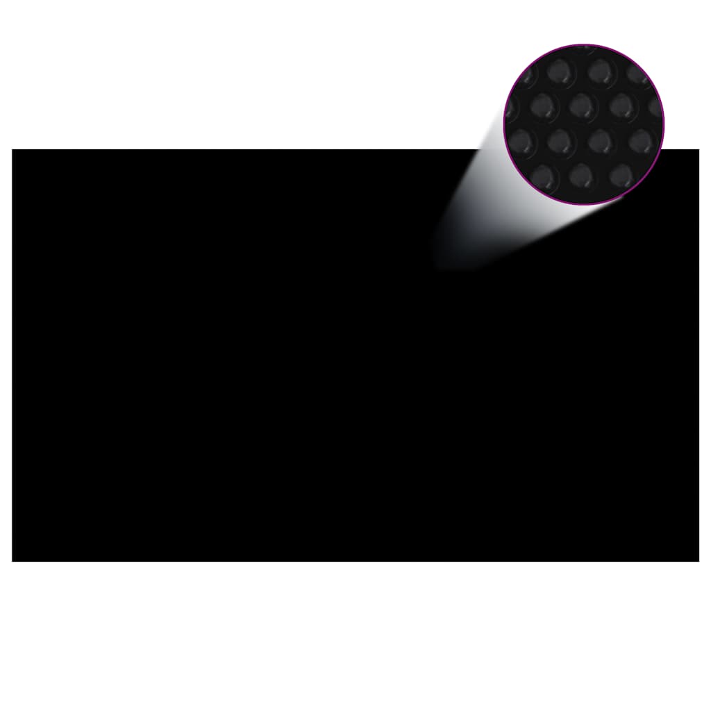 vidaXL Rechteckige Poolabdeckung 500x300 cm PE Schwarz