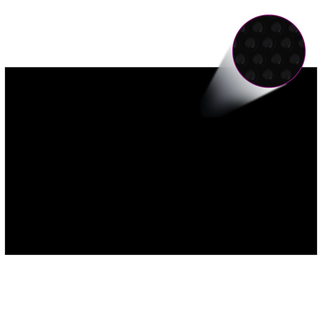 vidaXL Prelată piscină, negru, 1000 x 600 cm, PE, dreptunghiular vidaXL