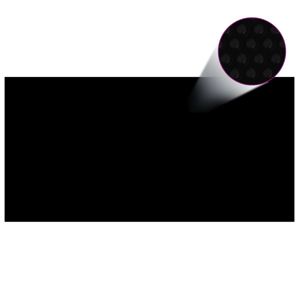 vidaXL Prelată de piscină, negru, 1200 x 600 cm, PE, dreptunghiular poza 2021 vidaXL