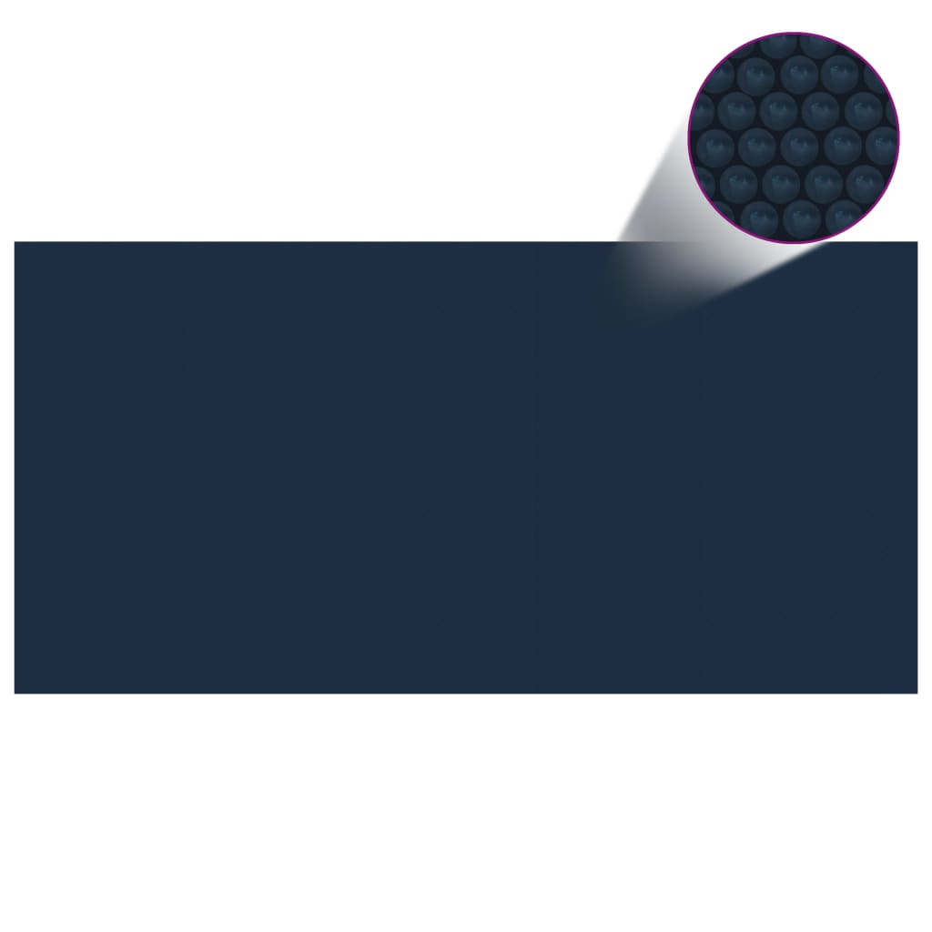 vidaXL Folie solară plutitoare piscină, negru/albastru, 1000×500 cm PE vidaXL